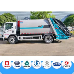 Customizable FAW J6f 4X2 Refuse Lorry for Sustainable Disposal 11cbm Compactor Refuse Truck