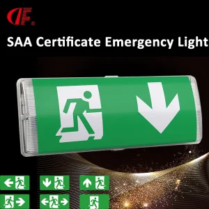 Waterproof LED Emergency Light Running Man Down Arrow for Surface Mounted Exit Sign