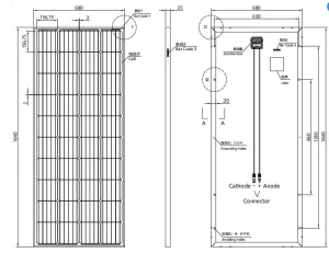 Panel Solar 195W 200W 205W 210W 215W Mono 200wp Módulos Fotovoltaicos 200watt