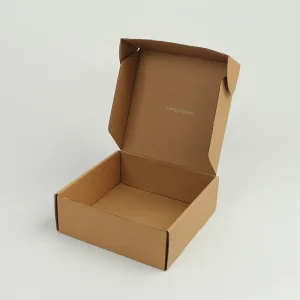 Caixa de Envio de Papel Kraft Reciclável Corrugado para E-Commerce para Sapatos e Meias