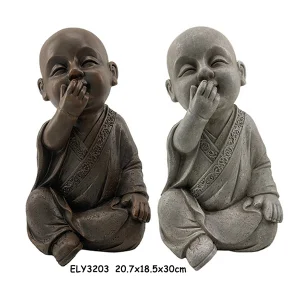 China Fiber Clay MGO Shao Lin Monk Statues