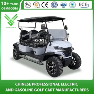 China Leading Golf Cart Manufacturer Lithium Battery Sightseening Hunting off Road Club Car 48V 72V 2+2 Seater Passenger Lsv Electric Golf Vehicle with CE DOT