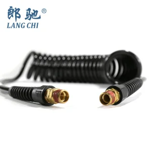 Flexible Chemical Resistant PU Coiled Tube for Windshield Washer System Spiral Hose