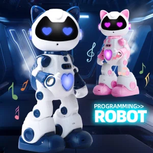 F10 Voice Control Smart Cat Interactive Early Education Toys Ai Robot with Piano Music Stem Toys for Kids