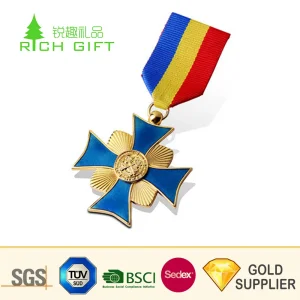 Factory Supply Custom Metal Brass Stamping 3D Logo Festival Souvenir Award Conmemorativa Dragon Boat Badge Honor Medal