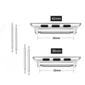 Stainless Steel Breathable Smartwatch Luxury Lugs Connector Strap Adapter for Watch Series 10 9 8 7 6 SE 2 SE Buckle