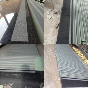 Marble/Granite/Travertine/Limestone/Onyx/Slate/Porphyr Stair Step Granite Kerbstone