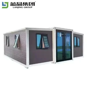 Prefabricated Tiny Movable Modular Luxury Prefab Mobile Living Flat Pack Expandable Shipping Container House with 2/3/4 Bedroom, Bathroom, Kitchen Building