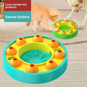 Wholesale Cartoon Modeling Pet Puzzle Toy with Food Feeder Multifunctional Interactive Funny Pet cat Dog Toy