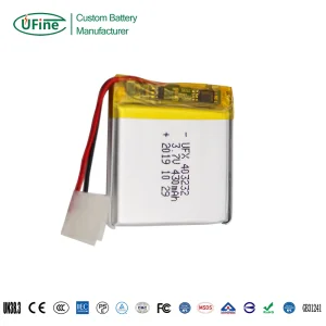 Rechargeable Lithium Polymer Battery Ufx403232 3.7V 430mAh for Wearable Gadgets with MSDS