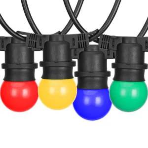 Proveedor Dorado 32.8FT Guirnalda Solar de Navidad para Terraza G45 Luces de Cadena LED