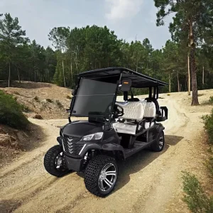 Operaciones de Campo de Golf Tongcai Suministro de Flota Seis Asientos Potente 5 Motor de Kw Estructura Robusta Cómodo Seguro Rendimiento Confiable Carro de Golf Eléctrico