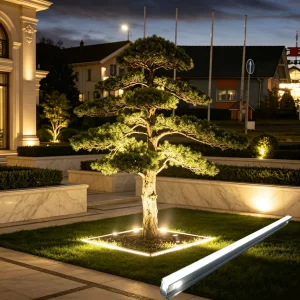 IP67 Waterproof Underground Tree Light Stainless Steel Inground Well Light 10W DMX512 Landscape Garden Lamp AC85-265V