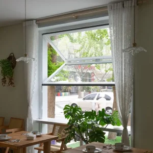 New Type Best Selling Soundproof PVC/UPVC Folding Window Door Vertical Bifold Fold up Windows