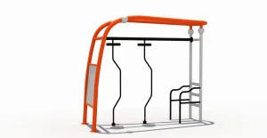 Durable Plastic Seesaw with Antiskid Design for Outdoor Play