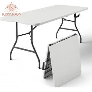 Modern Plastic Outdoor Furniture Foldable Suitcase Design Picnic & Camping Table for Events Banquet Party
