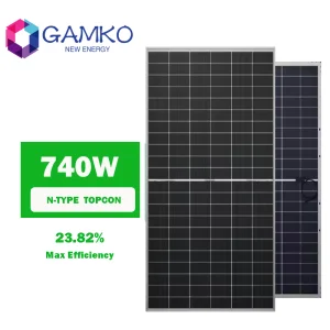 740W Paneles Solares Tipo N