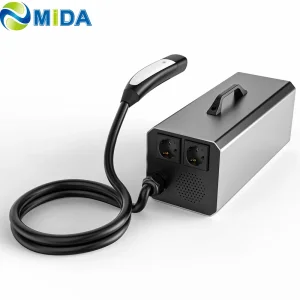 New Mida-V2l-5kw 5kw 380V AC Bidirectional Charge Adapter for Nacs Vehicles Supporting V2l/V2h/V2g
