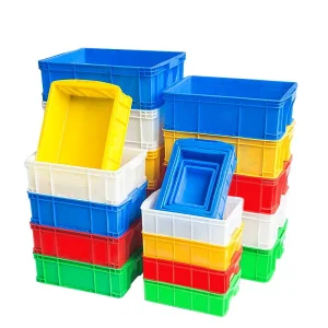 Thickened Plastic Turnover Box Rectangular Large Food Basket with Lid Storage Box Fish and Turtle Logistics Storage Plastic Fram