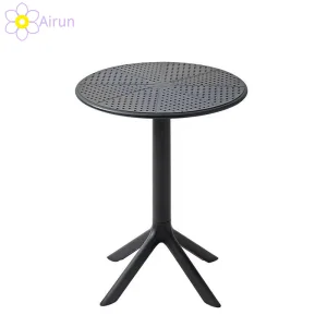 Household Nordic Simple Modern Popular Plastic Hotel Coffee Outdoor Balcony Meeting Restaurant Small Round Hollow Corner Side Table