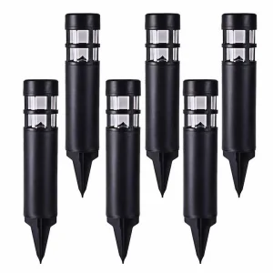 Outdoor Garden Path Lighting Lawn Spot Lamp LED Solar Powered Bollard Lights for Patio Pathway Backyard