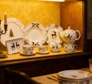 Conjunto de Jantar de Natal Cerâmica