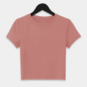 Women's Casual Cropped Top T-Shirt Comfortable and Breathable Eco-Friendly Durable Clothing with OEM Design Services