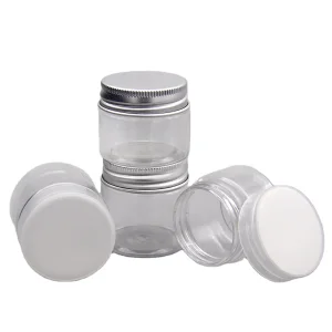 Small sized pet body cream jar packaging