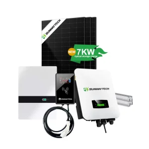 نظام الطاقة الشمسية حزمة كاملة 3.5kw 7kw منزل أنظمة شمسية هجينة عالية الطاقة وكميات كبيرة مع شحن المركبات الكهربائية