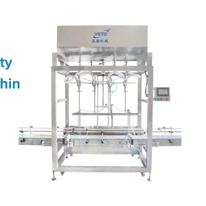 Four Nozzles Automatic Gravity Chemical Liquid Detergent Self Flow Liquid Filling Machine