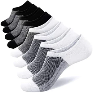 Hot Sale No Show Socks for Men and Women Sports Cotton Cushioned Non-Slip Invisible Socks