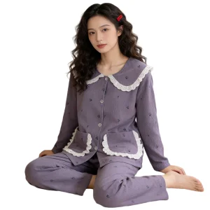 Sweet Floral Print Women's Pajamas