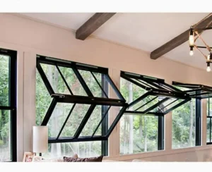 Interior Panoramic Double Glazing Picture Fixed Window Thermal Break UPVC PVC Fixed Window