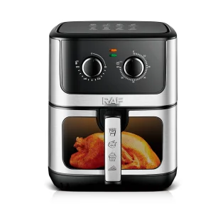 Compact Large Air Fryers Stainless Steel