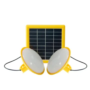 Portable Solar Lighting Kit with 2LED Bulbs of 2600mAh for Indoor and Outdoor