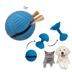 High Quality Outdoor Interactive Dog Toy Ball Treat Dispenser Indestructible Rubber Dog Training Ball