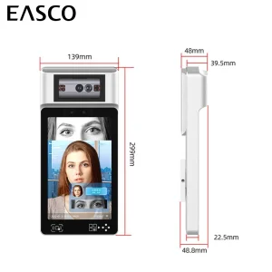 Iris Facial Recognition Attendance Access Control Biometric Face Recognition with Qr Code and RFID for Mine and High Security Place