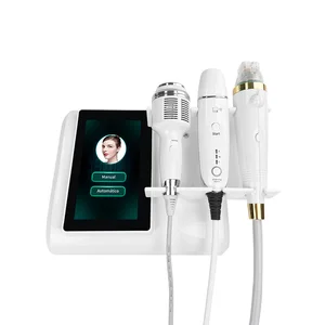 Portable 3 in 1 Face Lifting Microneedling Machine Skin Tightening RF Face Lift Micro Needle Hifu Machine with Cryo Ice Hammer