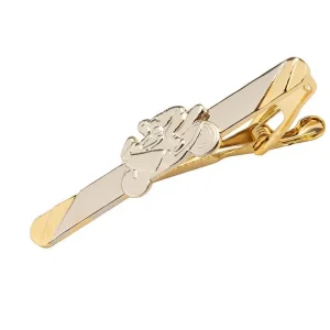 Wholesale High Quality Racing Biker Design Professional Enthusiast Gold Plated Tie Clips TL0015