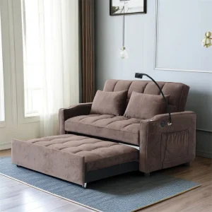 Daybed Velvet Folding Sofa Bed