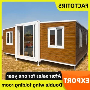 Modern Building Materials Steel Structure Modular Container Prefabricated Activity Panel House Two Bedroom Hotel Foldable Mobile 20FT Luxury Home