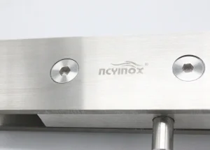 Aluminum Alloy Stainless Steel Square Patch Fitting Hardware Clamp for Frameless Glass Door