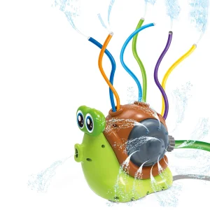 Amazon Wholesale Hot Sell Novelty Water Toy Cute Snail Interaction Toy Baby Plastic Summer Outdoor Beach Toy Children Kid Funny Squize Toy