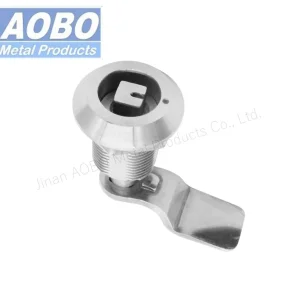 Aobo Cabinet Door Panel Lock Square Insert SS316 Lock Automation Equipment Quarter Turn Cam Lock Compression Latch with Marking