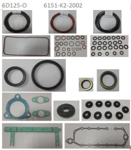 Auto Part Heavy Duty Engine Excavator Engine Spare Replacement Part Cylinder Gasket for Komatsu 6D125