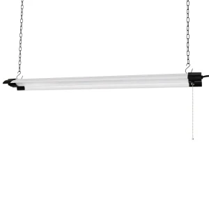 China Hot Sale 57W LED Wraparound Office Light Linear Light Fixtures Flush Mount LED Ceiling Light Garage Lighting LED Linkable Shop Lights