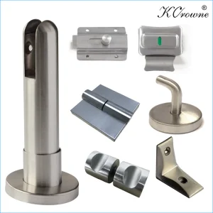 China Toilet Cubicle Partition Hardware Set Stainless Steel Fitting Accessories