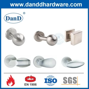 Contemporary Privacy Bedroom Lock Knobs Sets French Bathroom Shower Room Interior Glass Doors Safety Stainless Steel Round Furniture Pull Handle Knob