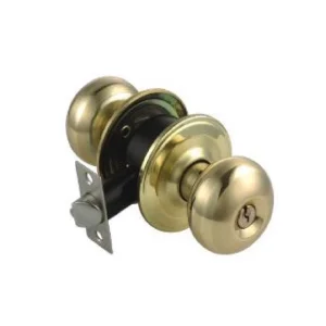 Cylindrical Knodset Security Door Lock Style Entrance Lockset Entrance Latch Round Turn Bedroom Door Knobs for Interior Doors