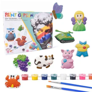 DIY Animal Plaster Style Painting Set Kids Art Drawing Craft Toys